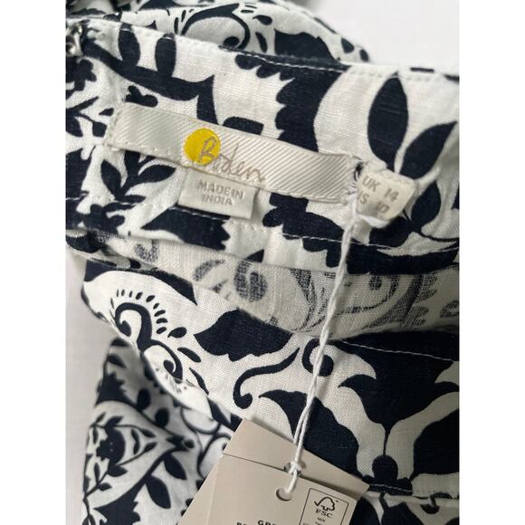 Boden Back Detail Mini Dress Size 10 NWT in Navy Bloomsbury - Picture 7 of 12